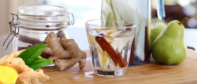 Ginger tincture on vodka